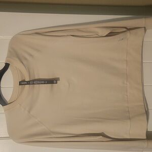 Vuori Cream Long Sleeve Halo Crew
